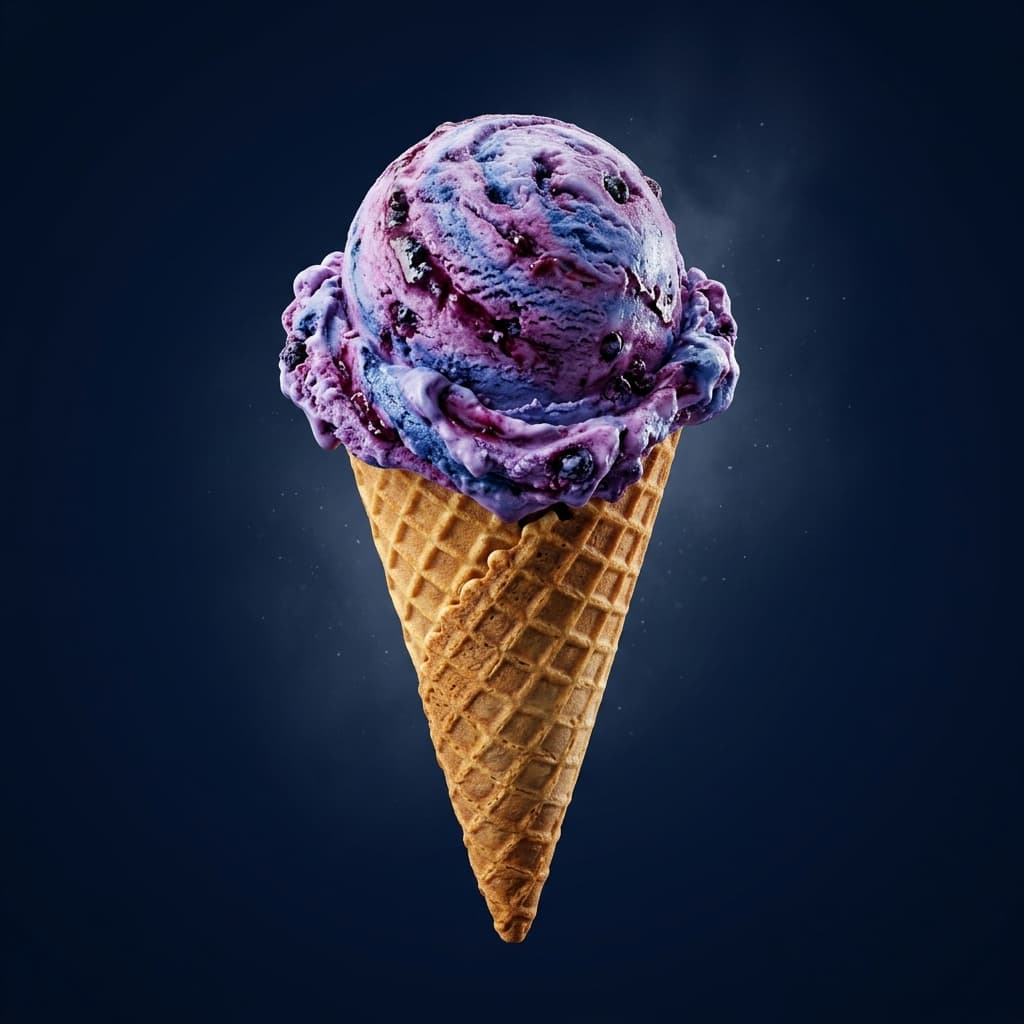 Blueberry ice cream for Colrain