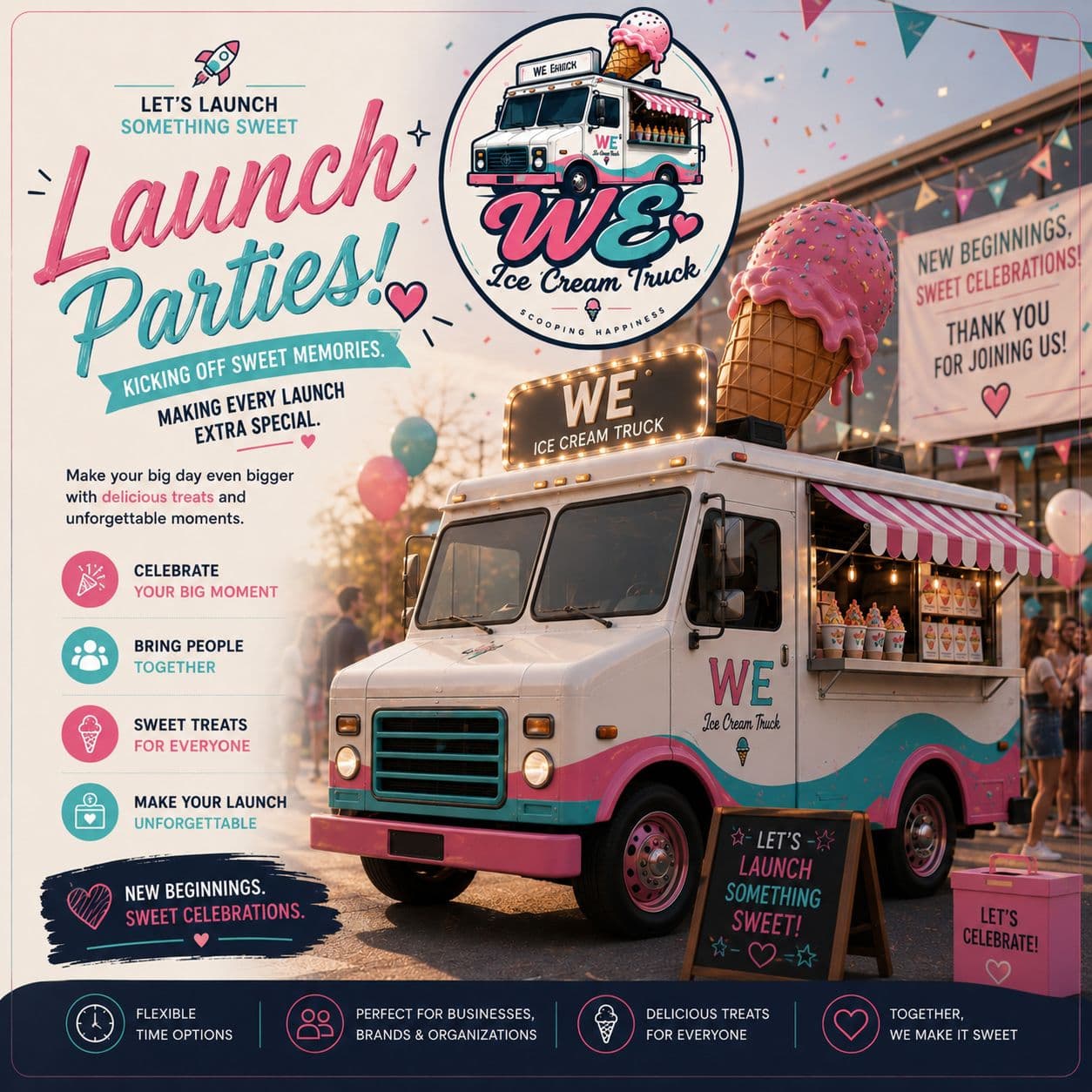 Premium Ice Cream Catering for Launch Parties in Massachusetts Delicious premium ice cream novelties served at a product launch party in Massachusetts