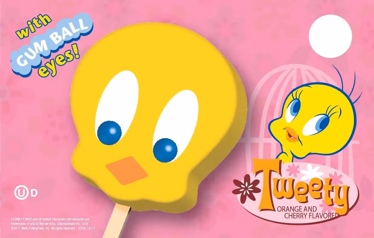 Tweety Gumball Popsicle