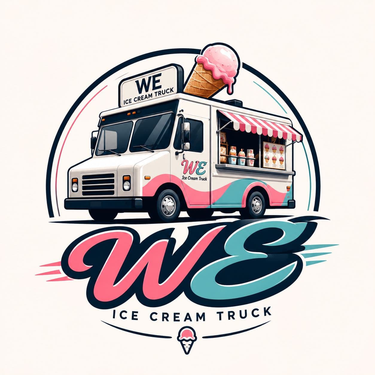 WE Ice Cream Truck Massachusetts WE Ice Cream Truck Official Logo - Premium Ice Cream Catering in Massachusetts